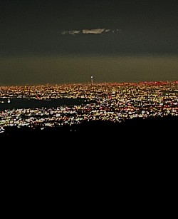 大岳山からの東京夜景